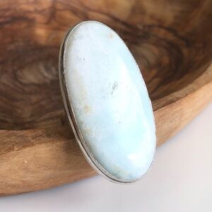 Silver Plated Hememorphite Statement Bohemian Ring